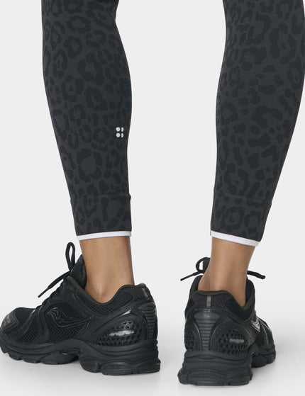 Sweaty Betty Animal Base Layer Legging - Grey Leo Jacquardimages4- The Sports Edit