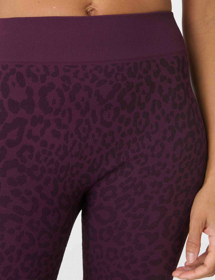 Sweaty Betty Animal Base Layer Legging - Purple Leo Jacquardimages3- The Sports Edit