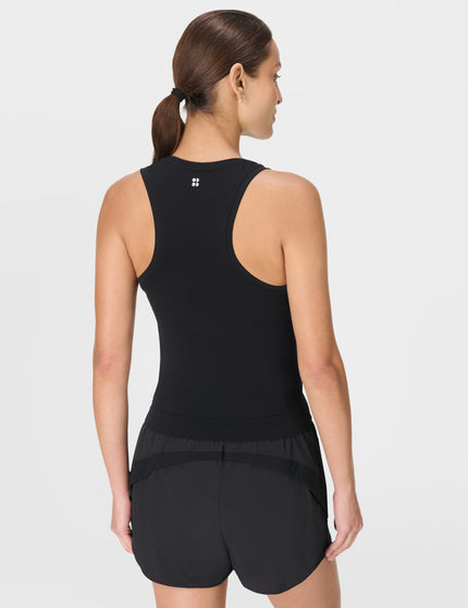 Sweaty Betty Athlete Crop Seamless Workout Vest - Blackimages2- The Sports Edit
