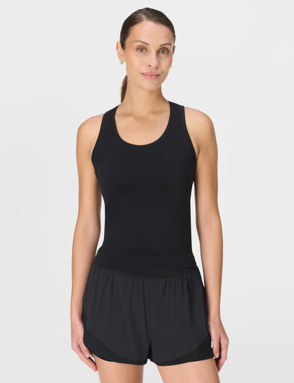 Sweaty Betty Athlete Crop Seamless Workout Vest - Blackimages1- The Sports Edit