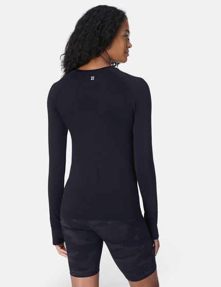 Sweaty Betty Athlete Seamless Gym Long Sleeve Top - Blackimages2- The Sports Edit