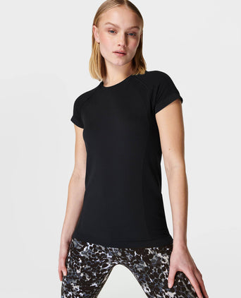 Athlete Seamless Gym T-Shirt - Black