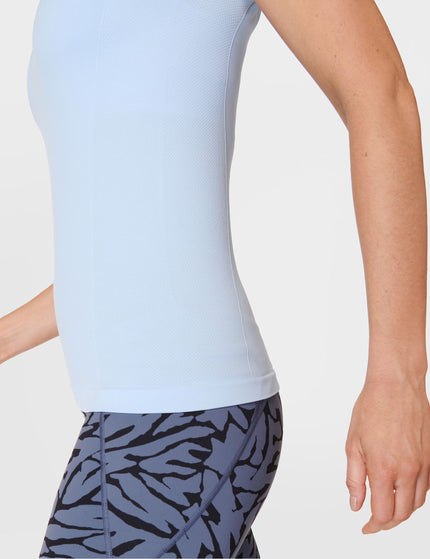 Sweaty Betty Athlete Seamless Gym T-Shirt - Breeze Blueimage5- The Sports Edit