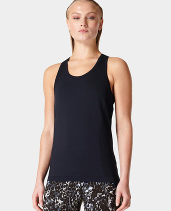 Athlete Seamless Gym Vest - Black