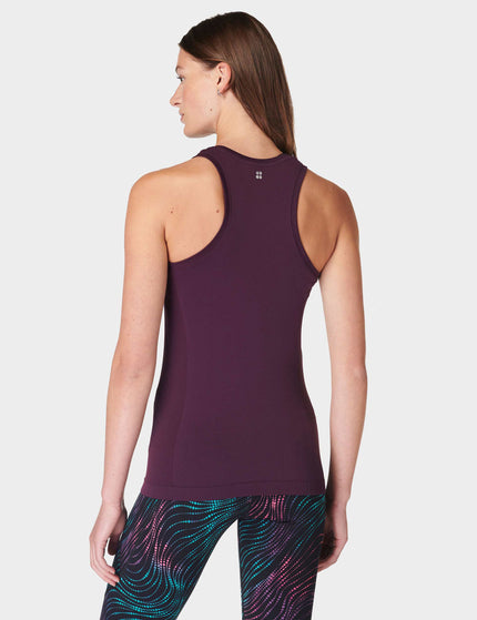 Sweaty Betty Athlete Seamless Gym Vest - Midnight Cherry Purpleimage2- The Sports Edit