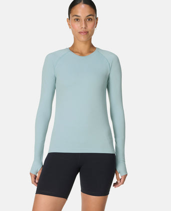 Athlete Seamless Workout Long Sleeve Top - Vapour Blue