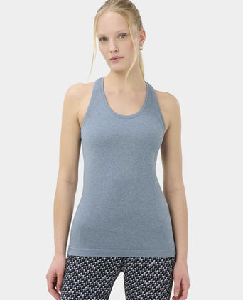 Athlete Seamless Workout Vest - Glacier Blue/Luxe Blue Marl