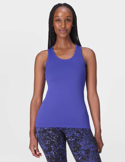 Sweaty Betty Athlete Seamless Workout Vest - Rich Blueimage1- The Sports Edit