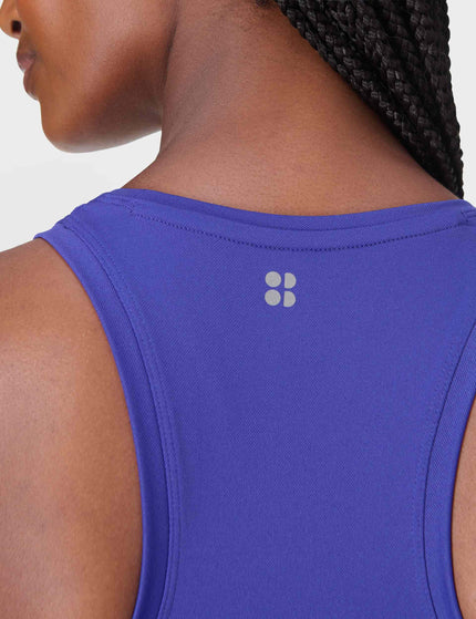 Sweaty Betty Athlete Seamless Workout Vest - Rich Blueimage4- The Sports Edit