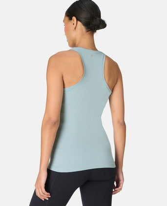 Athlete Seamless Workout Vest - Vapour Blue