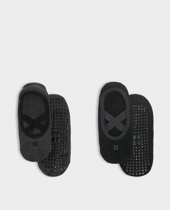 Ballet Gripper Socks 2 Pack - Black Grey