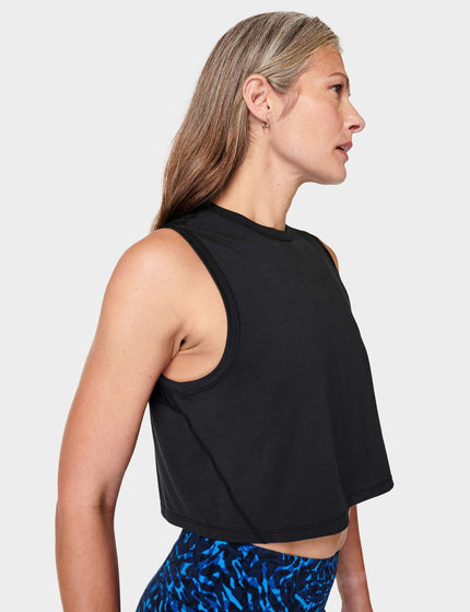 Sweaty Betty Breathe Easy Crop Muscle Vest - Blackimage3- The Sports Edit