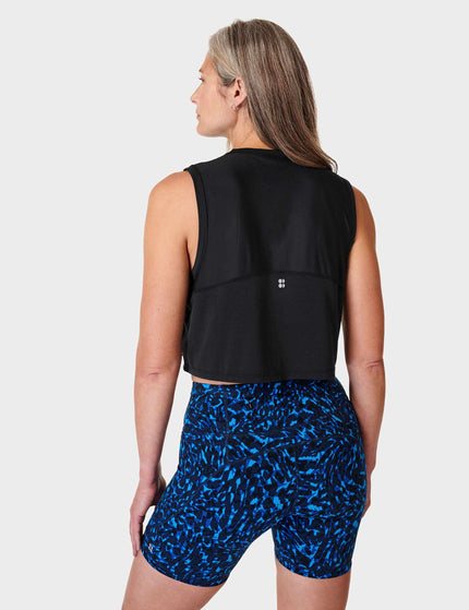 Sweaty Betty Breathe Easy Crop Muscle Vest - Blackimage2- The Sports Edit