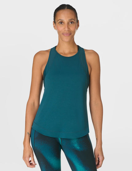 Sweaty Betty Breathe Easy Mesh Run Vest Top - Deep Greenimages1- The Sports Edit