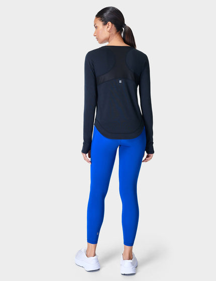 Sweaty Betty Breathe Easy Running Long Sleeve Top - Blackimage6- The Sports Edit