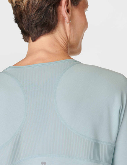 Sweaty Betty Breathe Easy Running Long Sleeve Top - Muted Teal Blueimage3- The Sports Edit