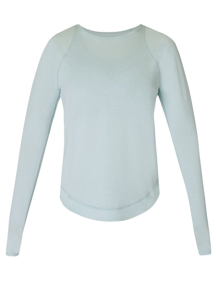 Sweaty Betty Breathe Easy Running Long Sleeve Top - Muted Teal Blueimage8- The Sports Edit