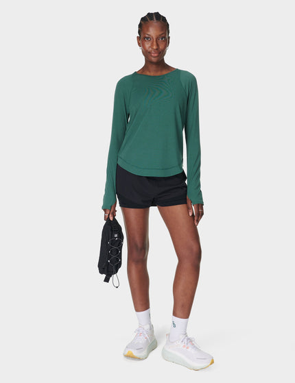 Sweaty Betty Breathe Easy Running Long Sleeve Top - Glade Greenimage5- The Sports Edit