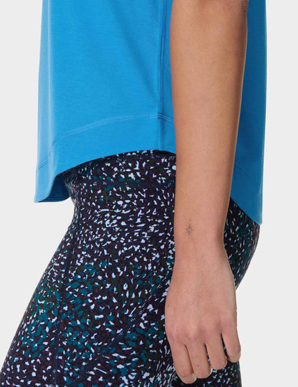 Sweaty Betty Breathe Easy Running T-Shirt - Tidal Blueimage4- The Sports Edit