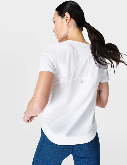 Sweaty Betty Breathe Easy Running T-Shirt - Whiteimage2- The Sports Edit