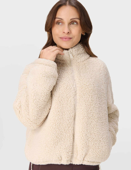 Sweaty Betty Canyon Fleece Zip Up - Barley Beigeimage1- The Sports Edit
