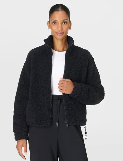 Sweaty Betty Canyon Fleece Zip Up - Blackimage5- The Sports Edit