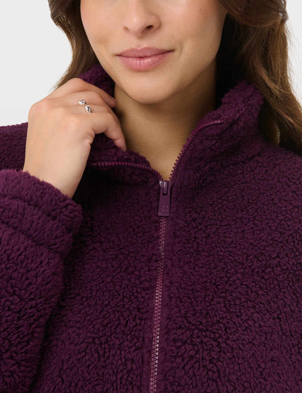 Sweaty Betty Canyon Fleece Zip Up - Plum Purpleimages3- The Sports Edit