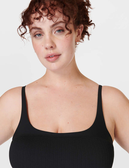 Sweaty Betty Capri Crinkled Scoop Neck Swimsuit - Blackimage3- The Sports Edit