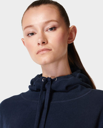 Escape Italian Fleece Hoody - Navy Blue