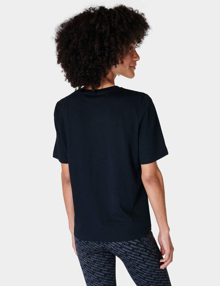 Sweaty Betty Essential Crew Neck T-Shirt - Blackimage2- The Sports Edit
