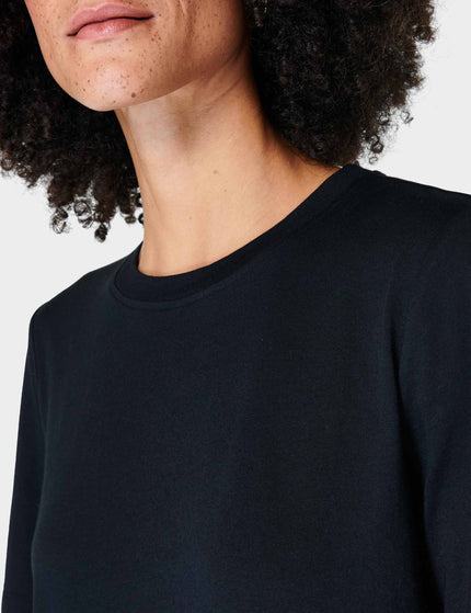 Sweaty Betty Essential Crew Neck T-Shirt - Blackimage3- The Sports Edit