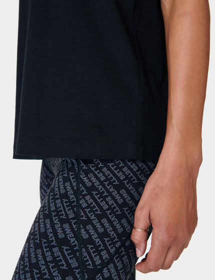 Sweaty Betty Essential Crew Neck T-Shirt - Blackimage4- The Sports Edit
