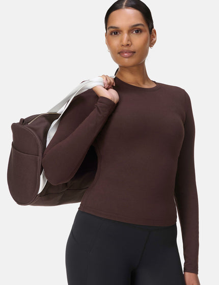 Sweaty Betty Essential Sculpt Long Sleeve Top - Sable Brownimage5- The Sports Edit
