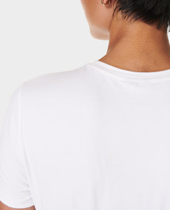 Essential Sculpt Short Sleeve Top - White