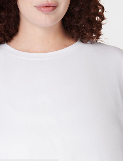 Sweaty Betty Essential Short Sleeve Crop T-Shirt - Whiteimage3- The Sports Edit