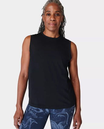 Essential Sleeveless Vest - Black