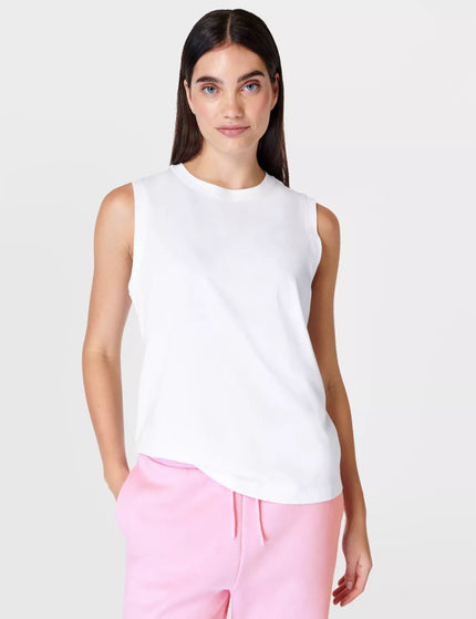 Sweaty Betty Essential Sleeveless Vest - Whiteimage1- The Sports Edit