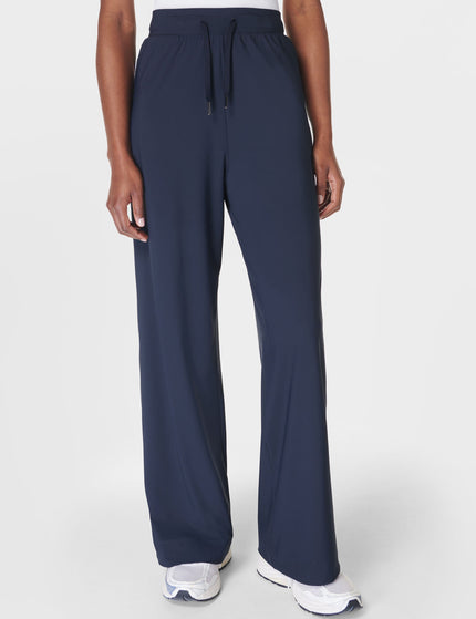 Sweaty Betty Explorer Wide Leg Trouser - Navy Blueimage1- The Sports Edit