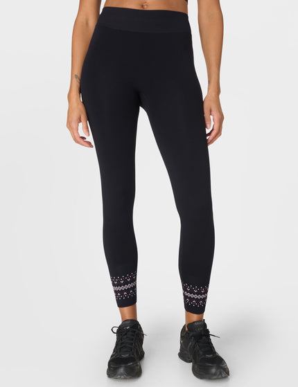 Sweaty Betty Fairisle Novelty Base Layer Legging - Black Fairisle Jacquardimages1- The Sports Edit