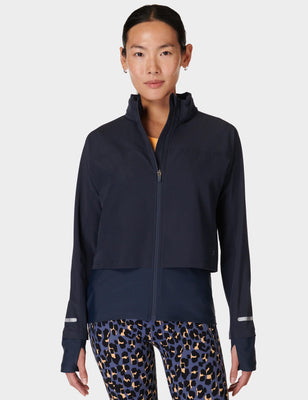 Fast Track Running Jacket - Navy Blue