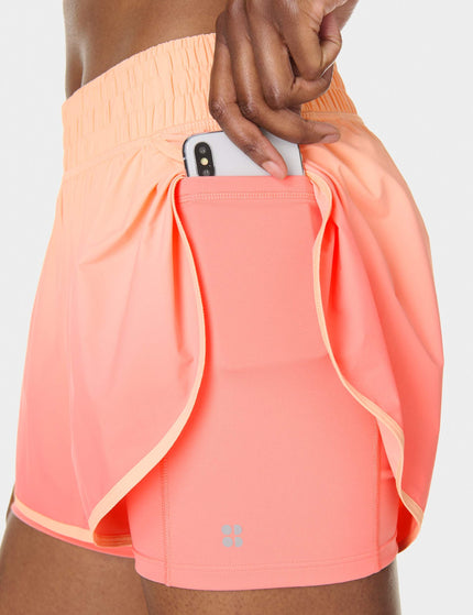 Sweaty Betty Get Set 2-in-1 Multi-Train Shorts - Melonpink Peachorange Ombreimages3- The Sports Edit