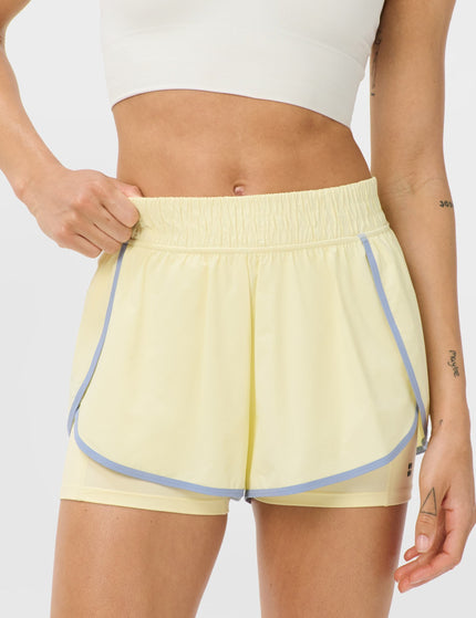 Sweaty Betty Get Set 2-in-1 Multi-Train Shorts - Butterscotch Yellow/Laguna Blueimages1- The Sports Edit