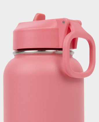 Keep It Chill Straw Water Bottle 950ml - Melon Pink