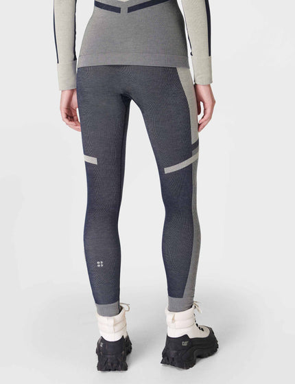 Sweaty Betty Modal Chevron Base Layer Legging - Navy Blue Studio Whiteimage2- The Sports Edit