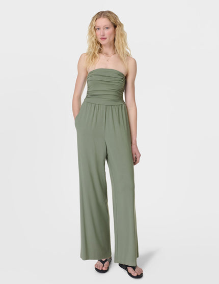 Sweaty Betty Modal Wide Leg Jumpsuit - Willow Greenimage1- The Sports Edit