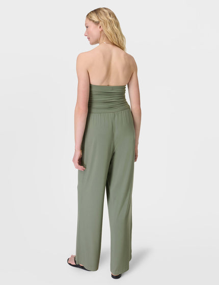 Sweaty Betty Modal Wide Leg Jumpsuit - Willow Greenimage2- The Sports Edit
