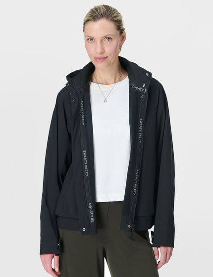 Sweaty Betty Motion Waterproof Cropped Parka - Blackimages1- The Sports Edit