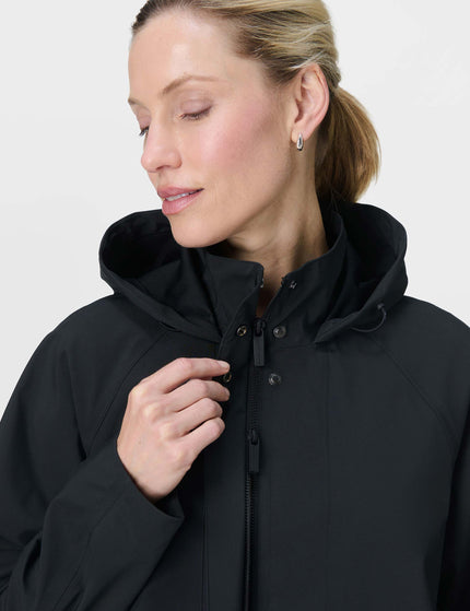 Sweaty Betty Motion Waterproof Cropped Parka - Blackimage4- The Sports Edit
