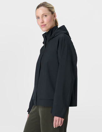 Motion Waterproof Cropped Parka - Black