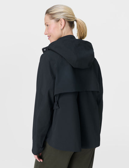 Sweaty Betty Motion Waterproof Cropped Parka - Blackimage3- The Sports Edit